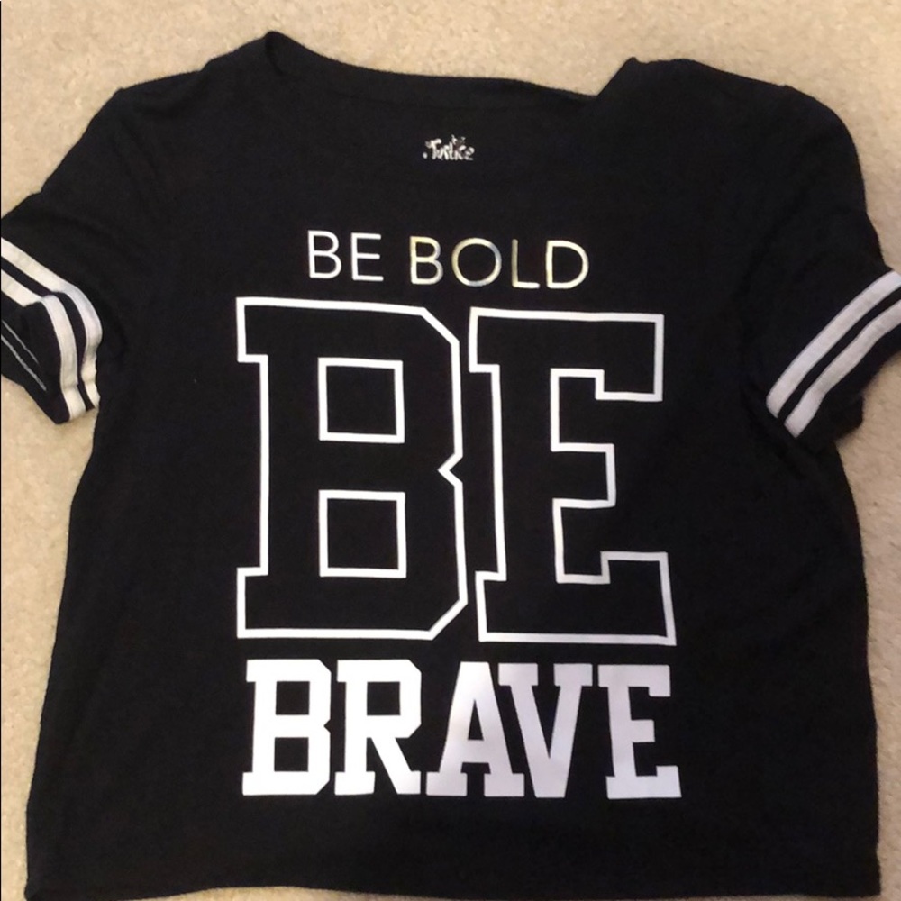 A black justice crop top